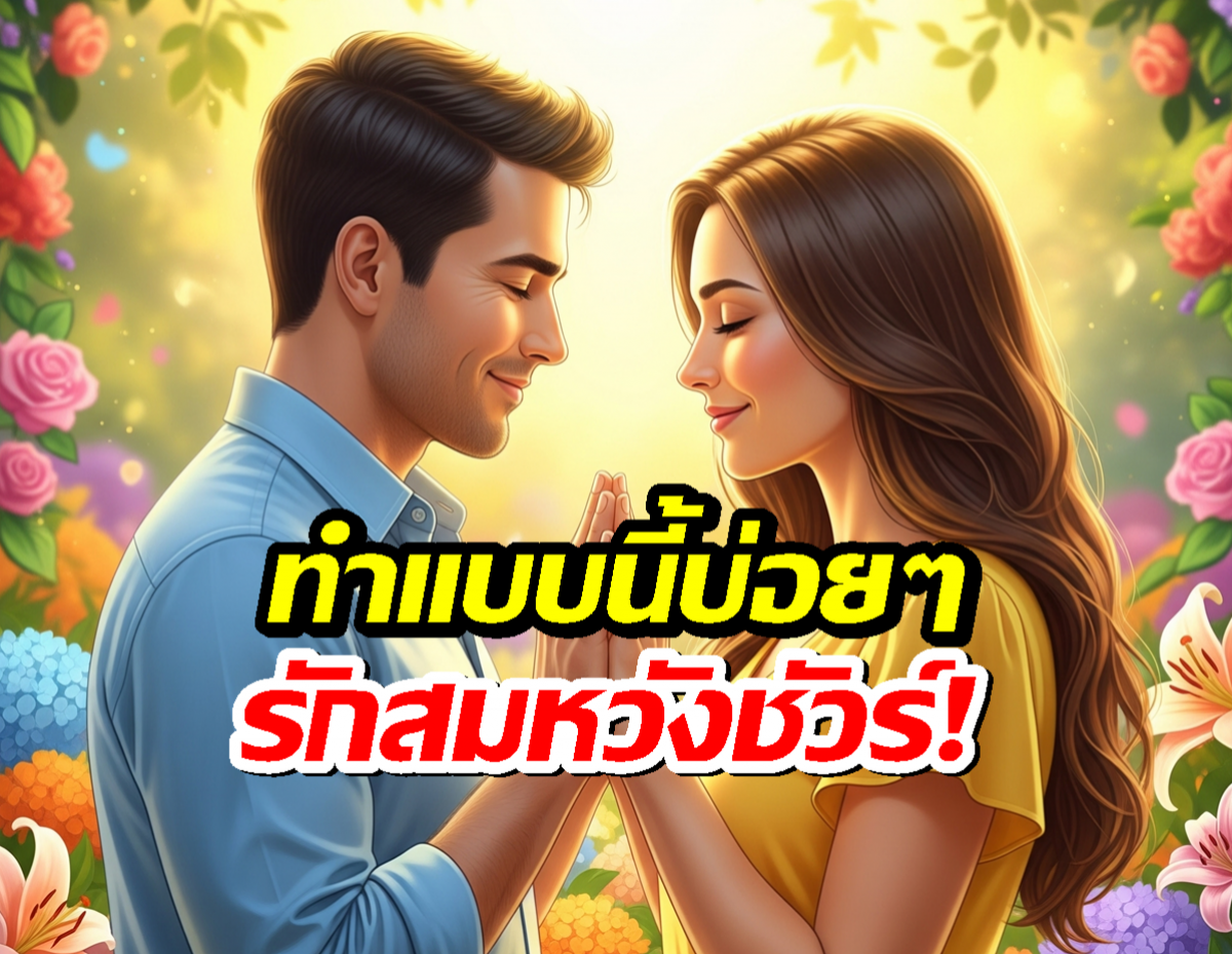 ทำสิ่งเหล่านี้บ่อยๆ ความรักจะสมหวัง